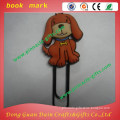 soft pvc 3d animal cute dog book clip